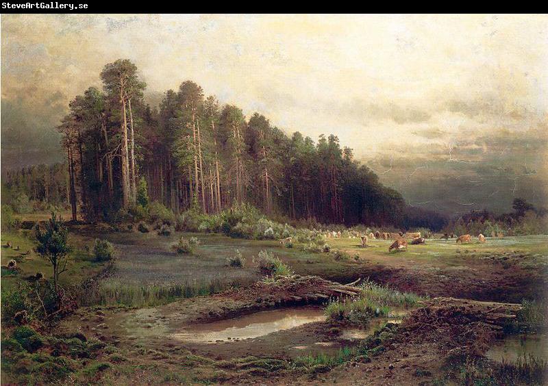 Alexei Savrasov Oil on canvas painting entitled